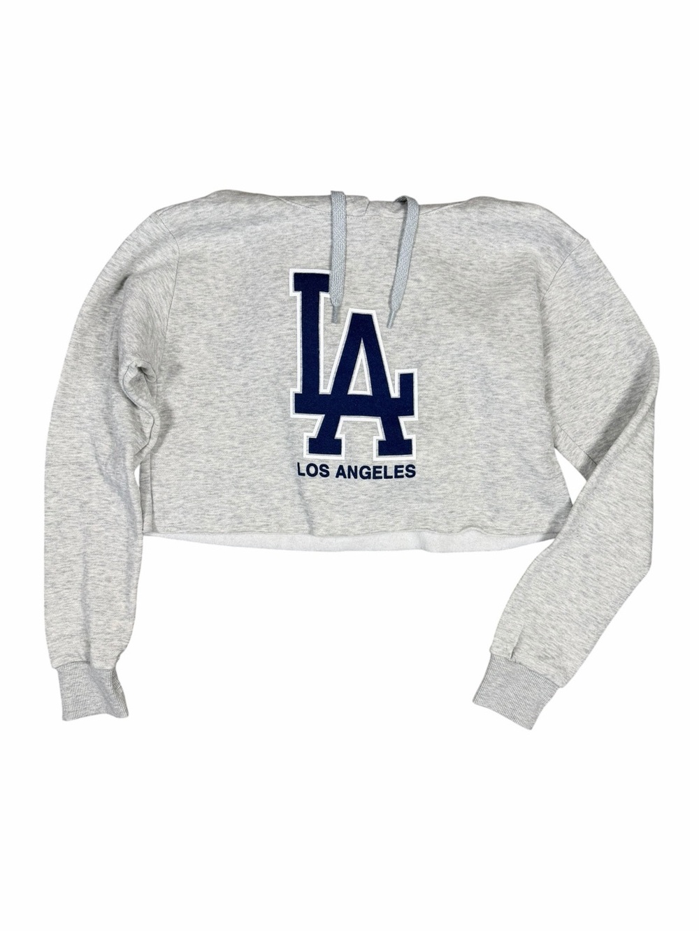 LA Los Angeles Cropped Hoodie Sweatshirt Size Large